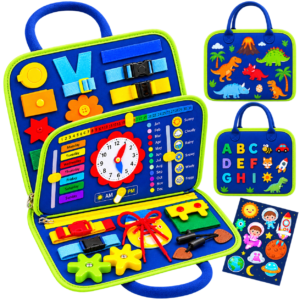 Montessori Interactive Sensory Busy Board for Kids